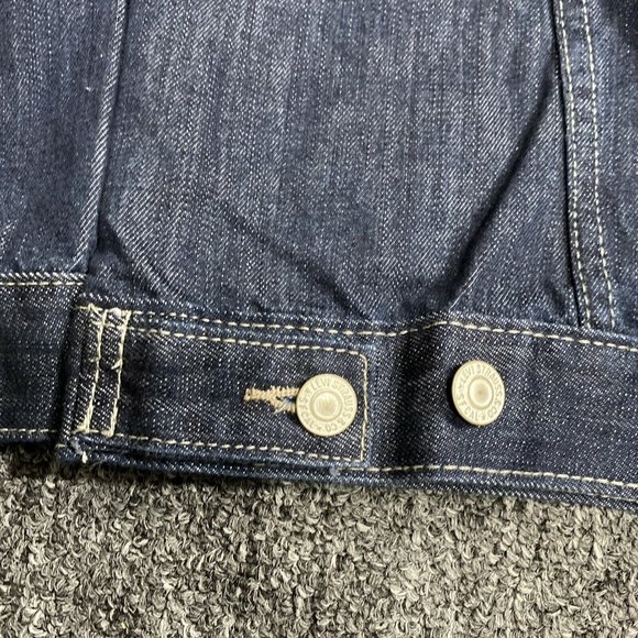 LEVI STRAUSS Black Jean Denim Jacket Size Large 12-13 Years LEVI'S Kids Boy Girl - Picture 7 of 9